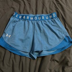 Women’s under Armour shorts in color light blue